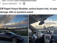 60 000 euros la Pagani ? Oui, mais c’est une striker car