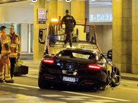 Elle arrache la roue de sa Ferrari 296 dans le tunnel mythique de Monaco